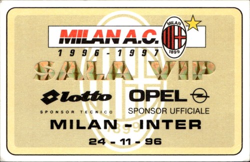 Biglietto stadio milan - milan, ac
