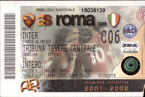 Biglietto stadio roma - stadio,