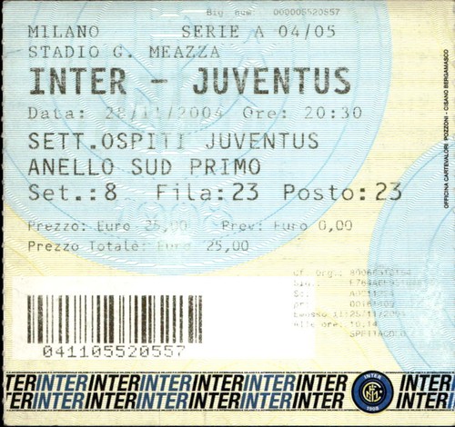 Biglietto stadio inter - stadio,
