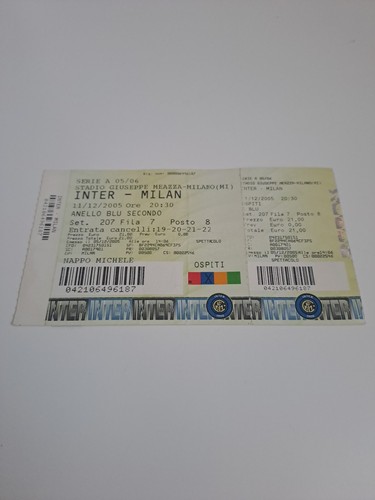 Biglietto stadio san siro - biglietto,