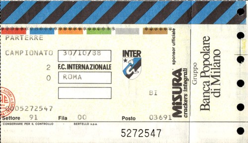 Biglietto stadio inter roma - biglietto,