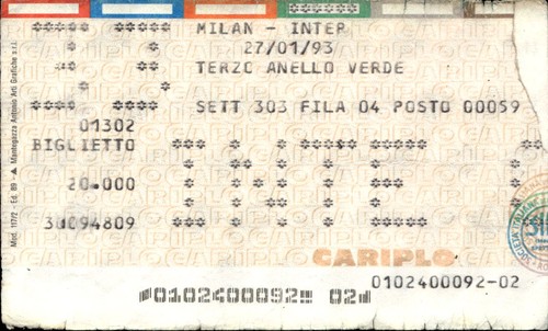 Biglietto stadio milan - stadio,