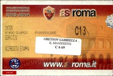 Biglietto stadio AS Roma vs