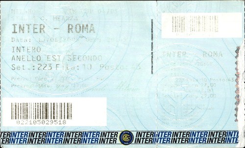 Biglietto stadio inter roma - stadio,