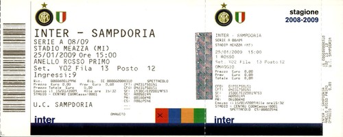 Biglietto stadio inter - stadio,