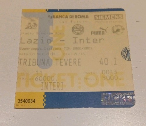 Biglietto ticket stadio calcio - biglietto,