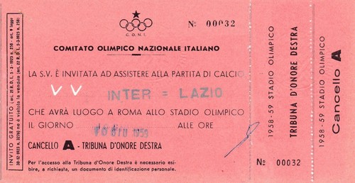 Calcio football biglietto - calcio/football,