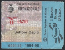 BIGLIETTO STADIO TICKET INTER