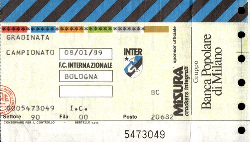 Biglietto stadio inter bologna - stadio,