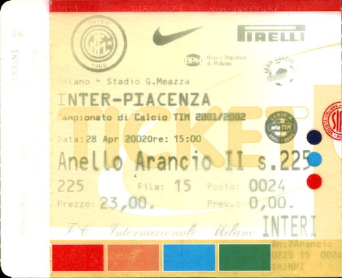 Biglietto stadio inter - stadio,