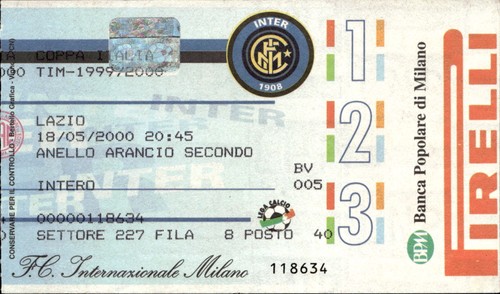 Biglietto stadio inter lazio - biglietto, inter-lazio