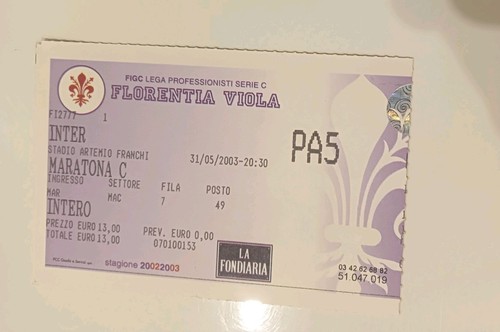Biglietto ticket stadio - ticket,