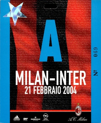 Biglietto stadio milan inter - milan,