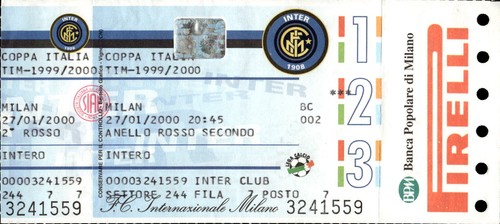 Biglietto stadio coppa - stadio, italia
