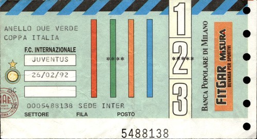 Biglietto stadio inter - biglietto,