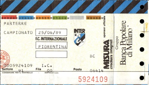 Biglietto stadio inter - biglietto,