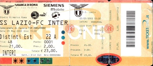 Biglietto stadio lazio - biglietto,