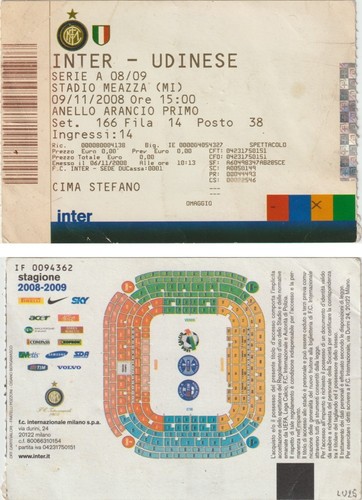 Biglietto calcio stadio - stadio, inter