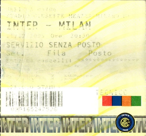 Biglietto stadio inter milan - stadio,