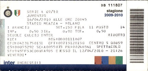 Biglietto stadio inter - stadio,