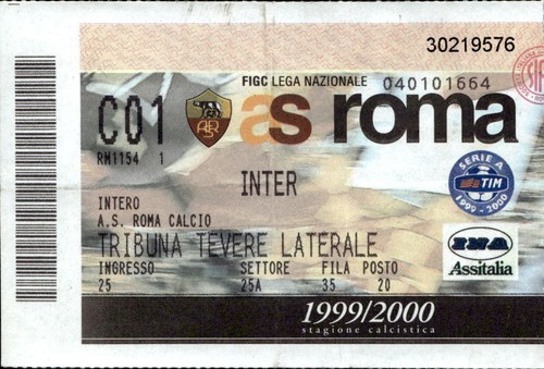 Biglietto stadio roma vs - biglietto,