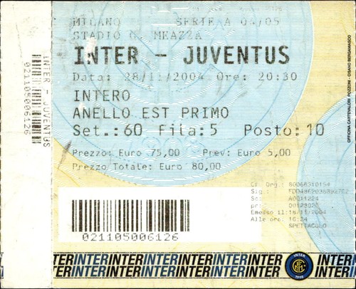 Biglietto stadio inter - stadio,