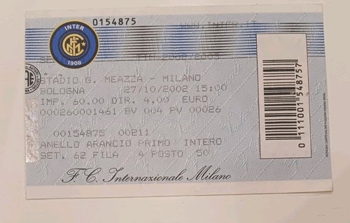 Biglietto ticket stadio - stadio, calcio