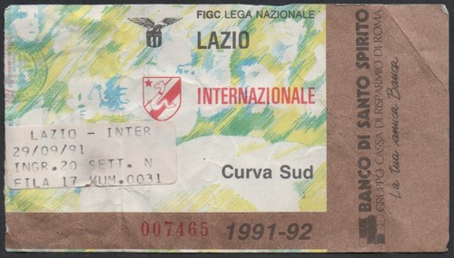 Biglietto stadio ticket lazio - biglietto,